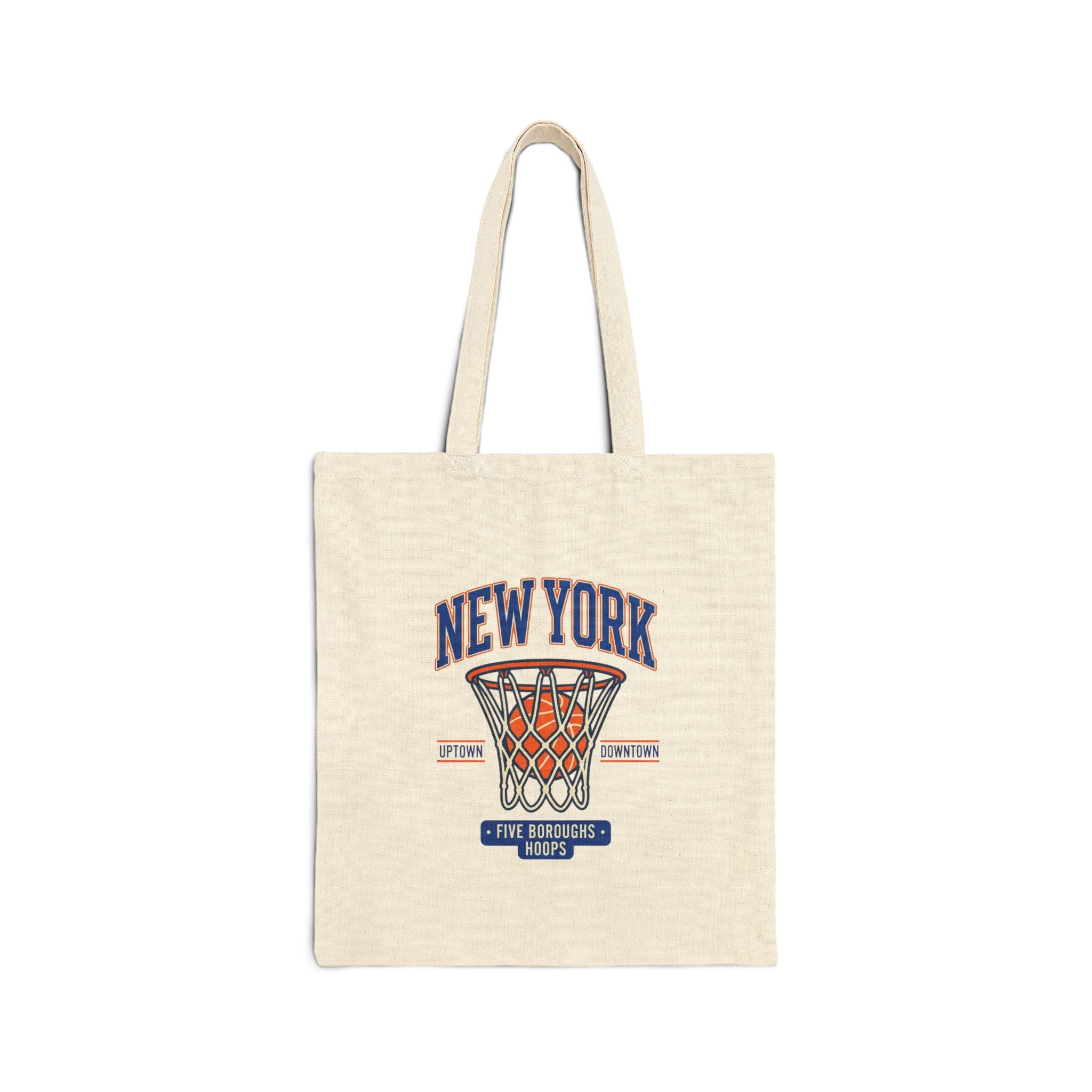 New York Basketball Net Graphic Tote | Vintage 80s-90s Streetwear