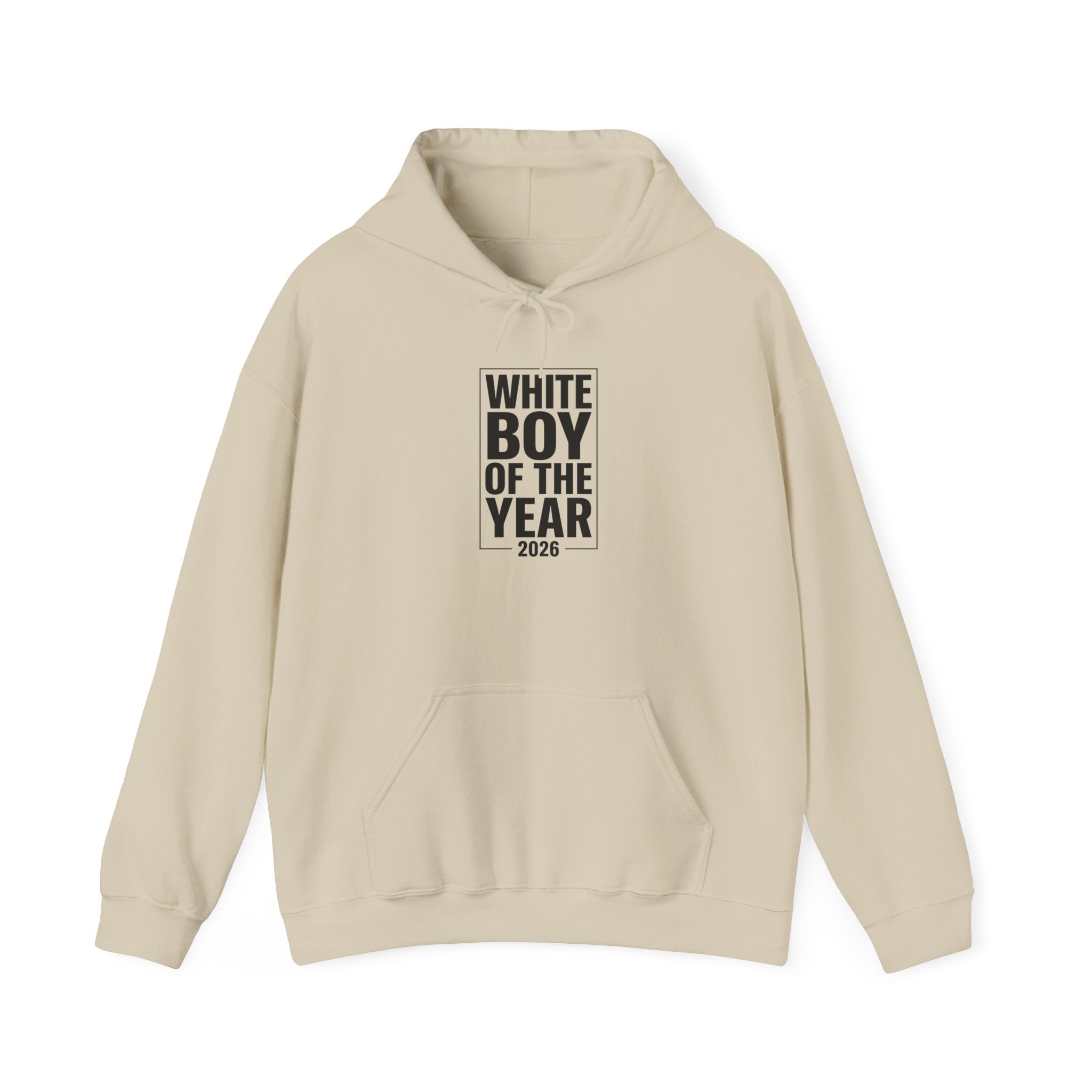 White Boy of the Year Hoodie | Meme Slogan, Deadpan Text 2026
