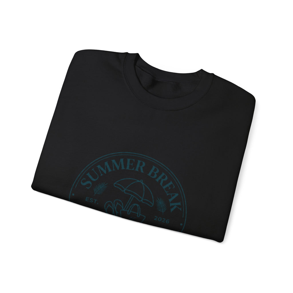 Summer Break Staff Club Sweatshirt | Teacher Last Day of School, Retro Beach Badge