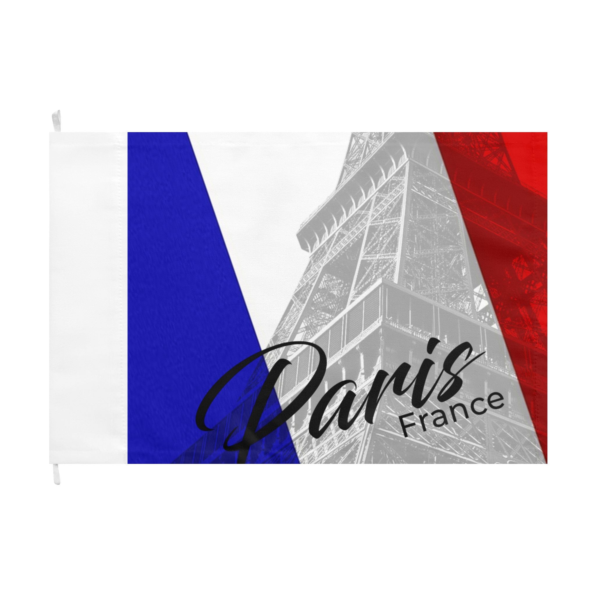 Paris France Eiffel Tower Double-Sided Outdoor Flag