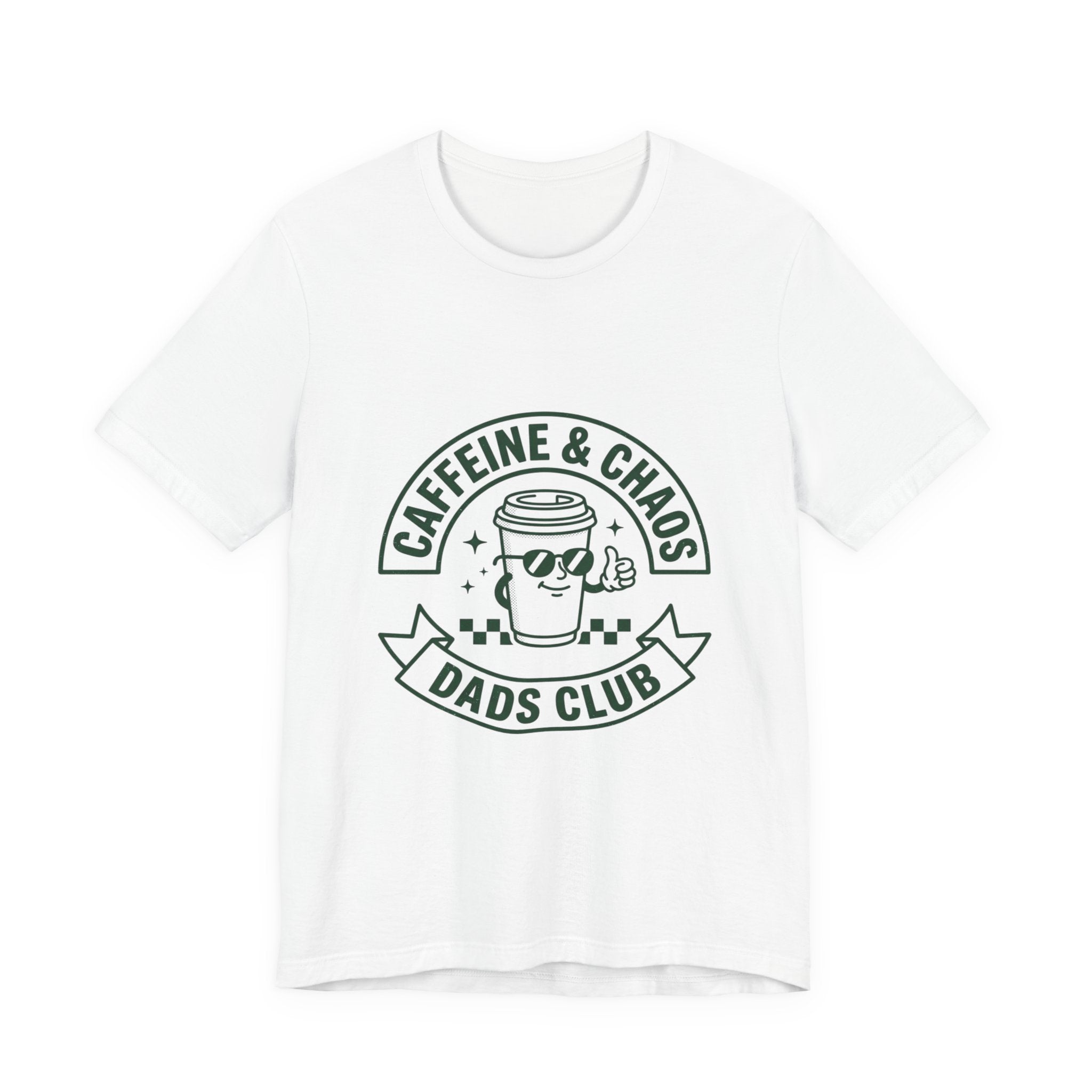 Caffeine & Chaos Dads Club Tee | Dad Identity, Vintage Typography