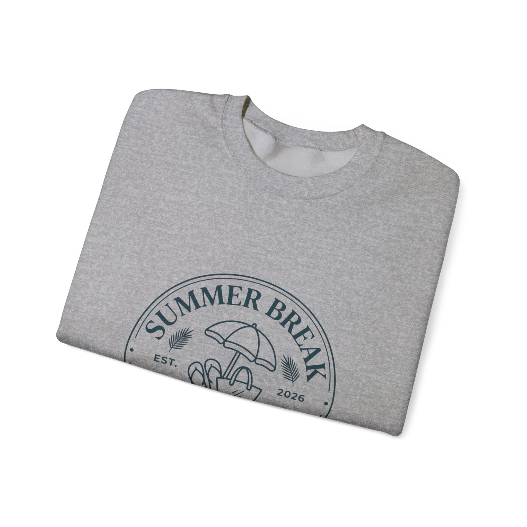 Summer Break Staff Club Sweatshirt | Teacher Last Day of School, Retro Beach Badge