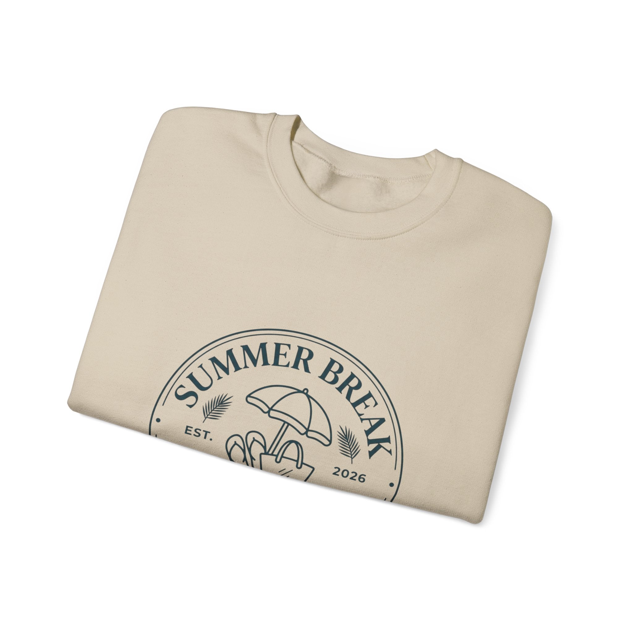 Summer Break Staff Club Sweatshirt | Teacher Last Day of School, Retro Beach Badge