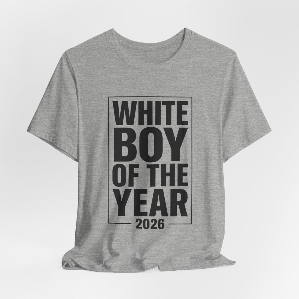 White Boy of the Year T-Shirt | Meme Tee, Ironic Award Shirt