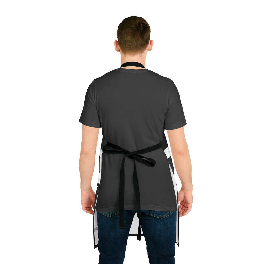 Chef Apron — "Cooking Up Certified Storms" Black Kitchen Apron