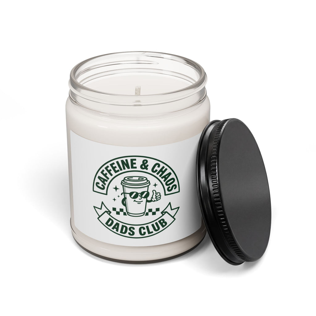 Caffeine & Chaos Dads Club Candle, Soy Jar Candle, Dad Identity