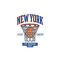 New York Basketball Hoop Sticker | Vintage 80s/90s Streetwear, Five Boroughs