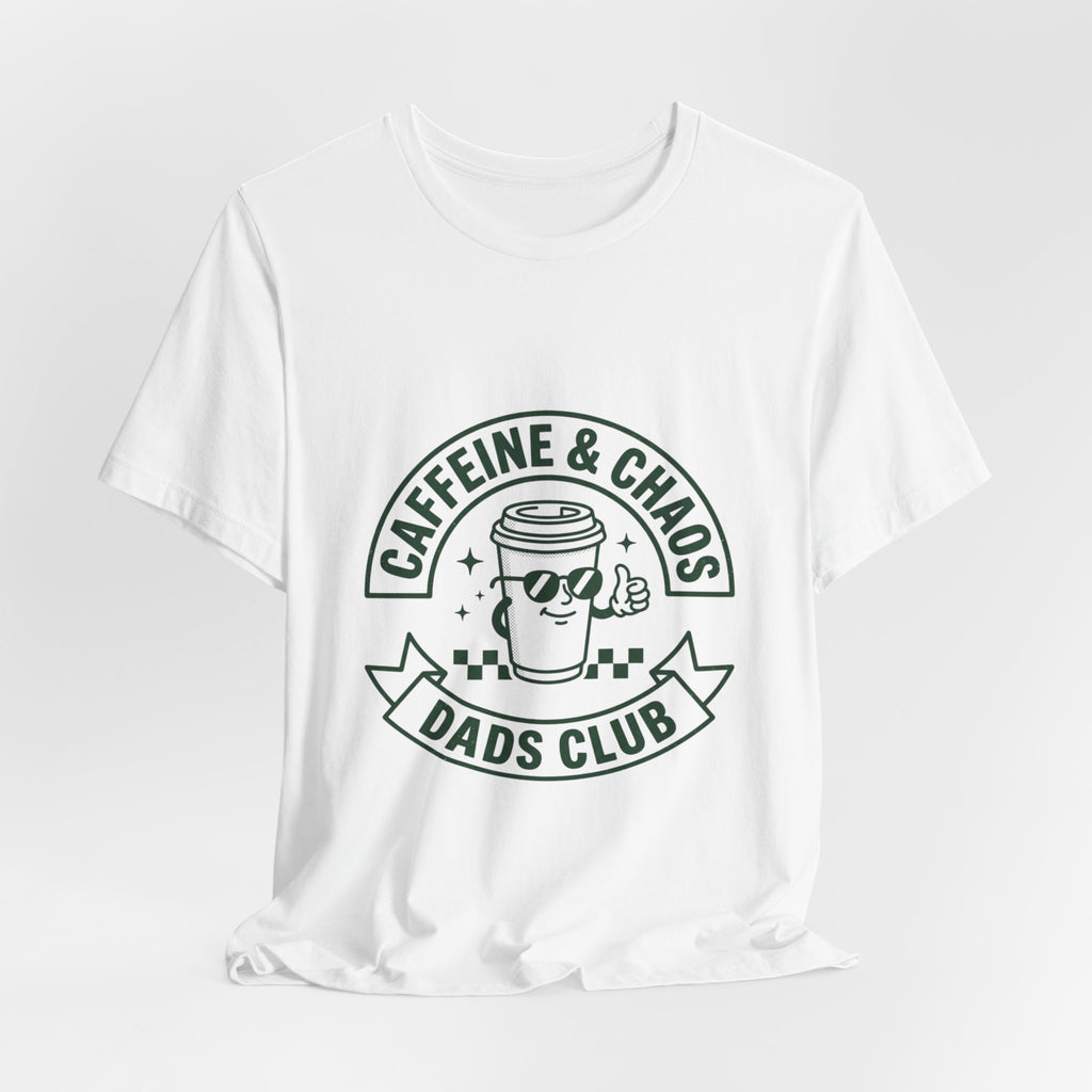 Caffeine & Chaos Dads Club Tee | Dad Identity, Vintage Typography
