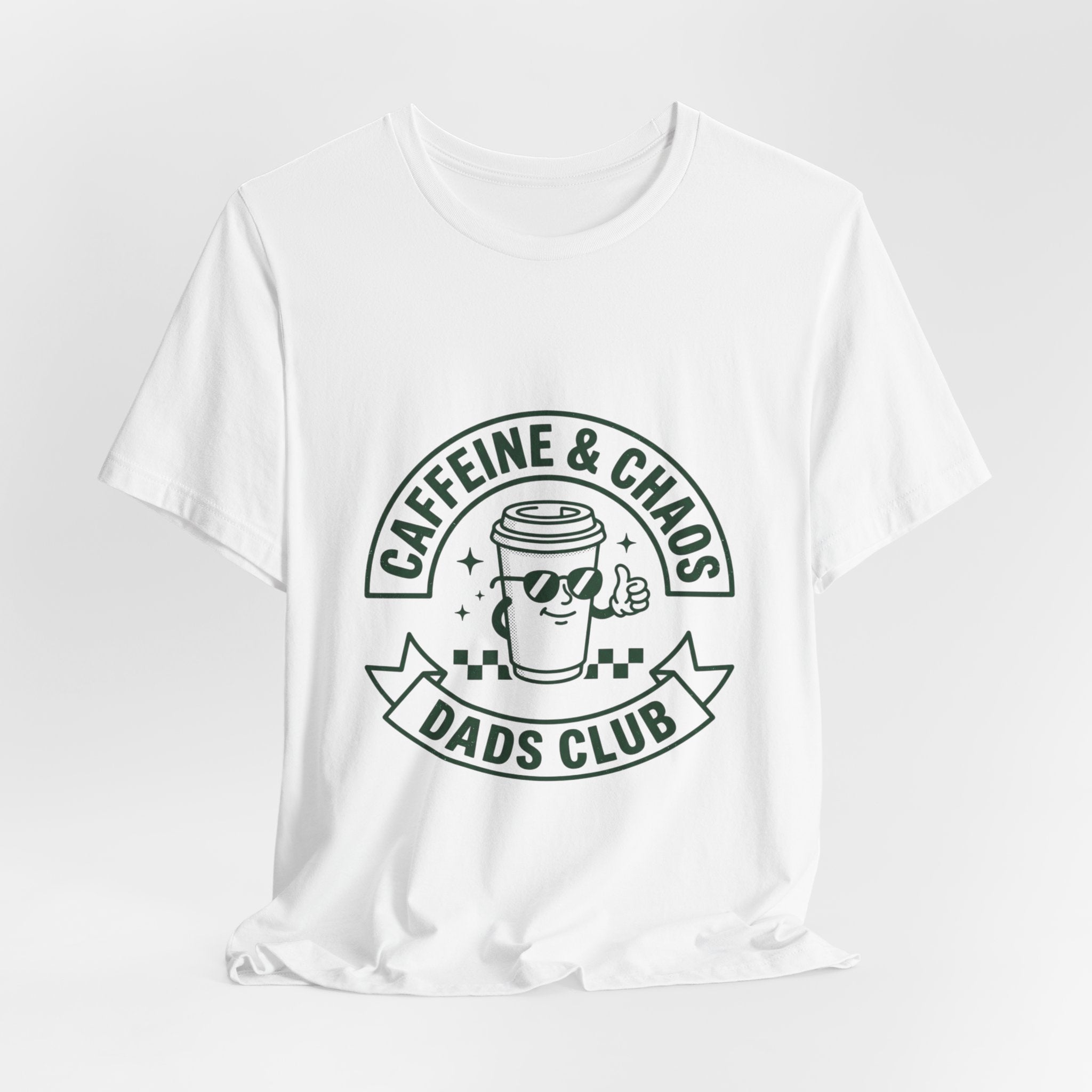 Caffeine & Chaos Dads Club Tee | Dad Identity, Vintage Typography